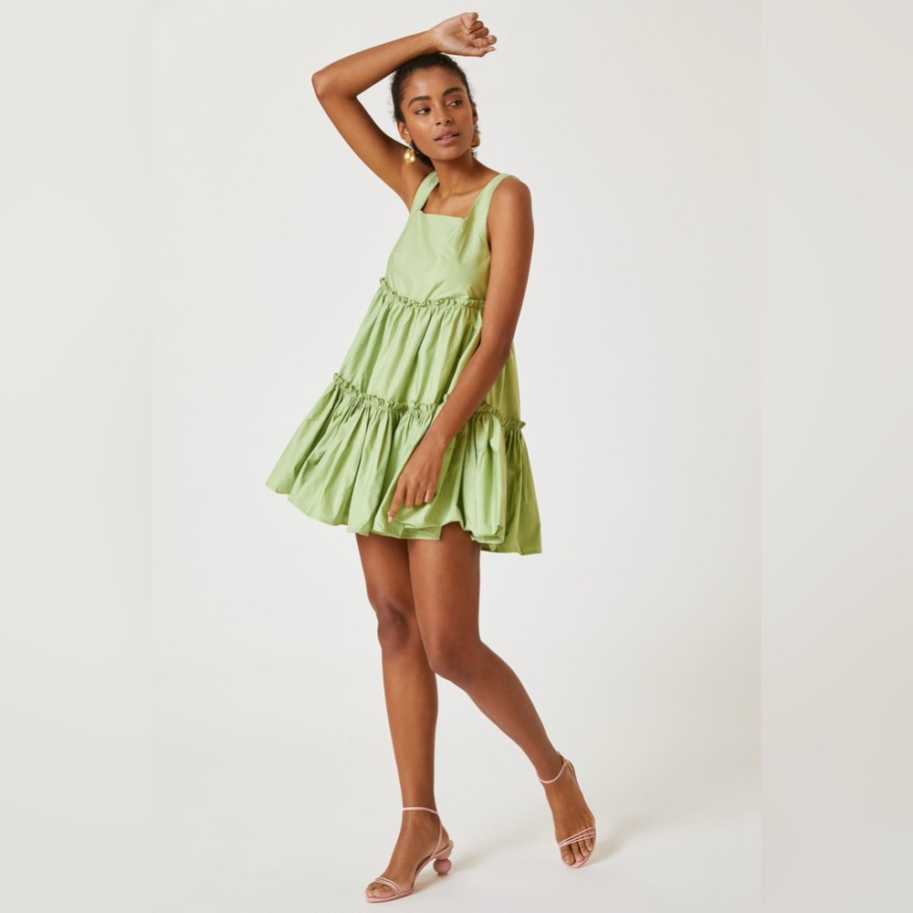 ✨ Anthropologie Voluminous Mini Dress Sz L - Picture 3 of 5